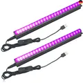Eleganted Schwarzlicht Röhre 2pcs 5W USB UV LED Schwarzlicht Lamp 395nm Black