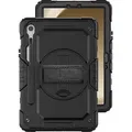 Just in Case Samsung Galaxy Tab S9 / S9 FE / S10 FE / S10 Lite Rotating Backcover Schwarz