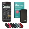 Casio fx-87DE X inkl. Schutztasche Schwarz & Fachbuch (80 Seiten, DIN A5) – Wissenschaftlicher Rechner – Smart Set