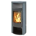 Speicherofen ABX Oslo gussgrau Naturstein Kamin Ofen Holzkamin 6kW lange Wärme