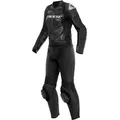 Dainese Mirage, Lederkombi 2tlg. Damen - Schwarz/Schwarz/Weiß - 52
