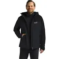 Jack Wolfskin Herren Wild Places 3in1 Jkt M, Phantom, M EU
