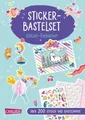 Bastelset für Kinder: Sticker-Bastelset: Glitzer-Einhörner Über 200 Sticker u...