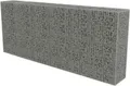 vidaXL Gabionenwand mit Abdeckung Verzinkter Stahl 300×50×150 cm