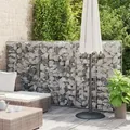Vidaxl - Gabionenwand Mit Abdeckung Verzinkter Stahl 300×50×150 Cm