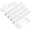 ledscom.de LED Unterbau-Leuchten Rigel, je 31,3cm, je 397lm, warm-weiß, 4er Set
