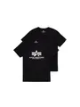 Alpha Industries Rundhalsshirt Basic T 2 Pack (Set, 2-tlg)