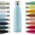 Blumtal Thermosflasche, Hellblau, Metall, 0.35 L, Zylindrisch, Lfgb, hält warm, Kaffee & Tee, Tassen, Thermobecher