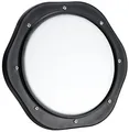 XDrum RT-008 Practice Pad 8" mit weißem Fell und Transporttasche (Trainings- und Übungspad Snare/Tom, Fell mit Rebound, montierbar an Ständer mit Gewinde M8) schwarz/weiß