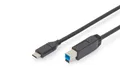 DIGITUS USB 3.2 Gen1 Anschlusskabel - 1.8 m - USB C (St) zu USB B (St) - 5 Gbit/