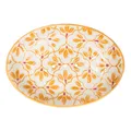 Keramik Seifenschale - Floral oval gelb/rot | TRANQUILLO