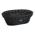 Westmark Mehrzweck-Korb, Geeignet für Hotel und Gastronomie, Oval, ca. 25 x 17 x 8,5 cm, Synthetikfaser, Saleen Edition, Schwarz, 02010219101