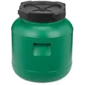 Garronda Regentonne Weithalsfass 10 Liter Plastikbehälter mit Deckel GD-0142, 10 l, BPA-Frei grün 10 l