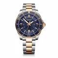 Victorinox Maverick Large 2-tone, 43mm Herrenuhr blue dial, silver/rose-gold 241950