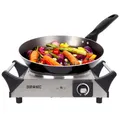 Duronic HP1 SS Kochplatte Elektrische Einzelkochplatte 1500 W Camping Edelstahl