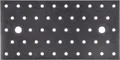 Alberts Duravis Lochplatte schwarz diamant, 200 x 100 x 2 mm