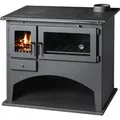 EEK A Kaminofen Küchenofen Holzherd mit Backfach und Herdplatte VICTORIA VIKI 10,5 kW BImSchV Stufe 2 - Schwarz