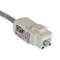 EMO Systems GmbH EMOSAFE EN-65S Netzwerkisolator mit Kabel, SnapFit, RJ45, galvanische Trennung, 1000 Mbit/s, Class D, IP40, 2 MOPP, Überspannungsschutz, TVS-Dioden, Weiß, Kunststoffgehäuse