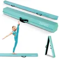 ZERRO Schwebebalken für Zuhause Kinder, 270cm Balken Turnen Faltbare, Turnbalken Gymnastik Balance, Grün - Grün