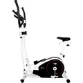 Christopeit Crosstrainer CT 4 – 8-stufige Magnetbremsung, 7 kg Schwungmasse, Flachriemenantrieb, LCD-Display mit Tablet-Halterung, Integrierte Pu... - Weiß/Schwarz