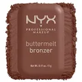 NYX Professional Makeup Buttermelt Bronze Bronzer für Gesicht und Körper, Mit Shea Butter, Mandelbutter & Mangobutter, Für eine sonnengeküsste Bräune, Farbe: Do Butta, 1 x 5 g