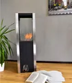 GLOW FIRE Echtfeuer-Dekokamin Ethanolkamin Stockholm Bioethanol Kamin, Kaminofen mit 2 KW Heizleistung, Ethanol Standkamin mit 7h Brenndauer