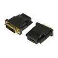 LogiLink HDMI zu DVI-D Adapter Digital (DVI Dual Link Belegung 24+1), unterstützt alle HDTV und HD ready Standards, 1 Stück