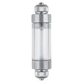 Dadabig 1 Stück CO2 Blasenzähler CO2 Druckminderer Regulator Luftpumpenzubehör für Aquarium CO2 Regler Blasenzähler Inlinediffusor zum Ermitteln der Menge an CO2 Zugabe (Aluminiumlegierung Dual Head)