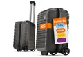 Travely Koffer Polycarbonat Koffer - Reisekoffer, Hartschalenkoffer, Trolley, 2 Rollen, Handgepäck Koffer 40x30x20cm