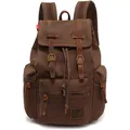 Canvas Rucksack Vintage Lederrucksack  Laptop Rucksack Schulrucksack
