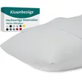 Kissenbezug 40x70 – Mikrofaser OekoTEX Zertifiziert – Grau – 2er Set Kopfkiss...