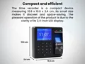 CTR10 Zeiterfassungssystem biometrisch RFID Passwort 1000 Mitarbeiter IP54