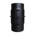 FIREFIX Nachrüstfilter, Ø 150 mm, Stahl, für Scheitholzfeuerstellen, schwarz