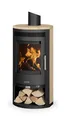 JUSTUS Kaminofen Dauerbrand Baltrum D2.0 schwarz Sandstein 5,5kW