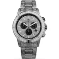Louis XVI LXVI1127 Majeste Iced Out Chronograph Herrenuhr 43mm - Silber/Silber