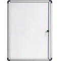 Bi-Office Enclore Indoor Budget Abschließbarer Schaukasten Magnetisch 2 x A4 52,7 (B) x 35,4 (H) cm Weiß