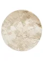 Tapiso Designteppich CRYSTAL, rund, Höhe: 8 mm, Kurzflor Schimmereffekt, pflegeleicht, allergikergeeignet