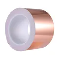Zalava 70mm X 20M Kupferband Kupferfolienband EMI Kapton Tape Abschirmband Kupferfolie Kupferband Selbstklebend Klebeband Schneckenband Schneckenschutz (70mmX20M)
