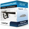 TOWCAR Anhängekupplung abnehmbar passend für Citroen C3 Fliessheck 01.2024- neu