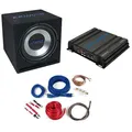 Crunch CBP500 - Basspaket mit einem 30cm Subwoofer + 2-Kanal Verstärker fürs Auto - 300mm Bassbox mit 500Watt Endstufe und Strom Anschlusskit 10mm² Stromkabel