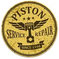 Retro Vintage Aufkleber -Finest Folia Sticker Old School Ace Kult Rockabilly (R222-26 Piston)