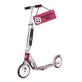 HUDORA 14764/01 BigWheel 205-Das Original mit RX Pro Technologie-Tret-Roller klappbar-City-Scooter, Magenta/Silber
