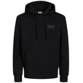 Jack & Jones Hoodie CORP (1-tlg) mit Kapuze im modernen Look schwarz XL (54/56)