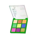 Eveline Cosmetics Look UP Neon Lime Lidschattenpalette - 9 lebendige Frühlingsfarben für mutige, optimistische Looks - Matte und schimmernde Finishes
