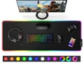 Gimars Große Gaming-Mauspad mit umrandeten Kanten und RGB-Beleuchtung