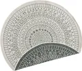 Hanse Home Twin Wendeteppiche In- & Outdoorteppich Rund Porto Creme Grün