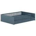 Paidi Bett Little Flo 140 x 200 cm Dekor Mattblau