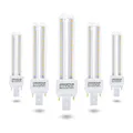Aigostar Led Warmweiß 12W PLC G24 Leuchtmittel Mains Birne Lampe 3000K 1180 Lumen Abstrahlwinkel 360 Grad 2U Glühbirnen 5 Stücke Energiesparsam