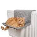 PiuPet® Katzen Heizungsliege I Für Katzen bis 7kg geeignet I Für alle gängige Heizkörper | Katze Zubehör | Schlafplatz Katze | Cat Accessories