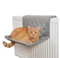 Piupet Katzen-Hängematte Katzen Heizungsliege I Für Katzen - 7kg geeignet I Katzen Hängematte, Polyester, passend für jede gängige Heizung